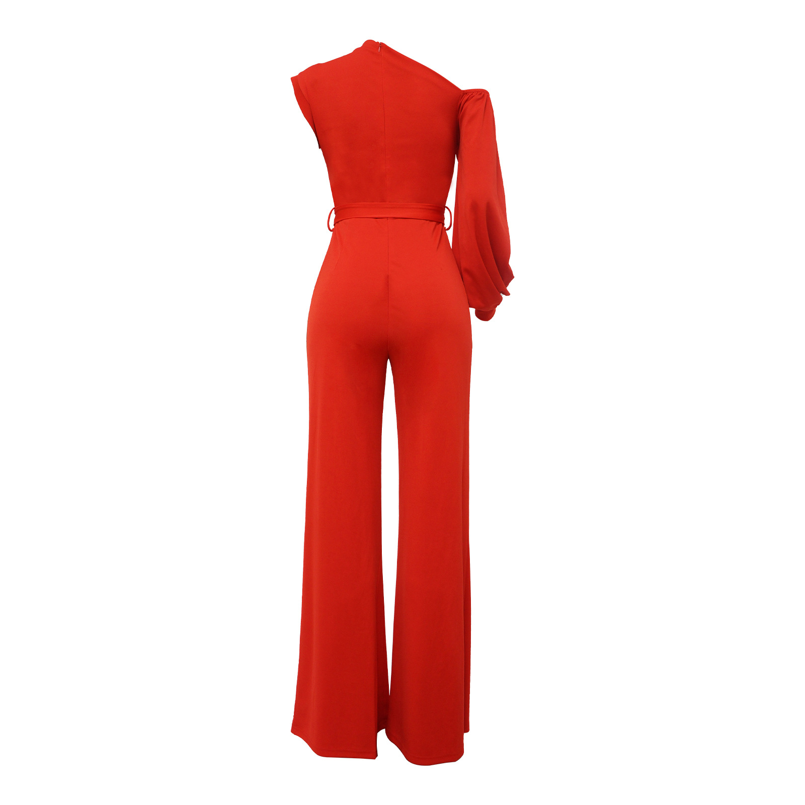 294g Weight Full Length Pants Length Polyester Fabric Type Mid Waist Waist Line Jumpsuits Pants Type Stretchy Elasticity Street Occasion Comfort Function Slim Fit Type Solid Color Pattern Summer, Spring Season Women's Gender Casual Style Women's Street Casual Solid Color Full Length Jumpsuits 7