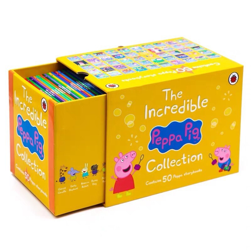 Click to Read Peppa Pig Collection Peppa Pig Yellow Box 50 Volumes of Kidsren's English Cartoon Story Picture Books