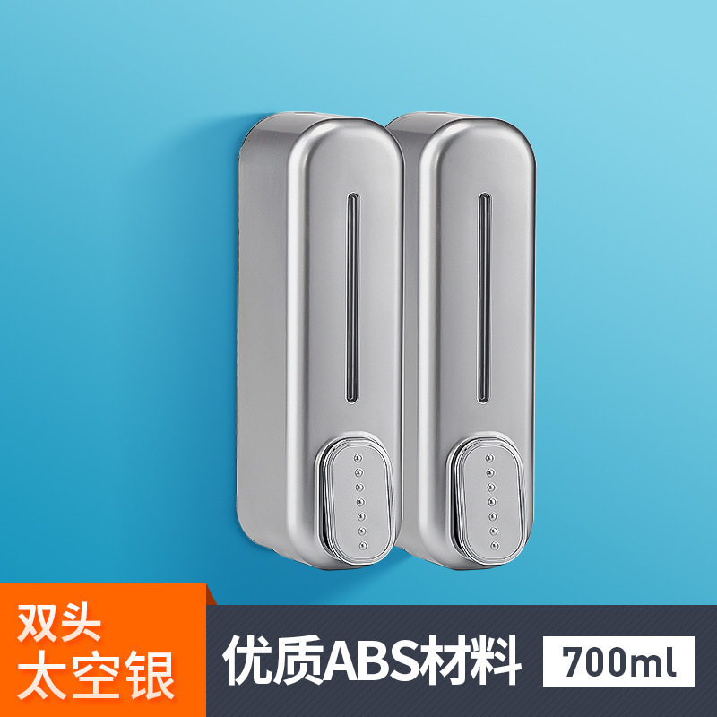 国境を越えてホテルのシャンプーを提供して、洗面器のシングルヘッドを手動で押して、壁掛け式のプラスチック石鹸ディスペンサーを作ります。|undefined