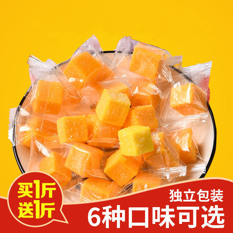 Mango sugar Soft sweets snacks Office leisure time food Independent packing fruit candy Soft cake wholesale