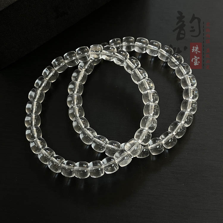 Natural White Crystal Straight Cut Old Barrel Beads Single Ring Bracelet Basic Net Body Diy Original Jewelry Beads Accessories Beads Natural White Crystal Straight Cut Old Barrel Beads Single Ring Bracelet Basic Net Body Diy Original Jewelry Beads Accessories Beads