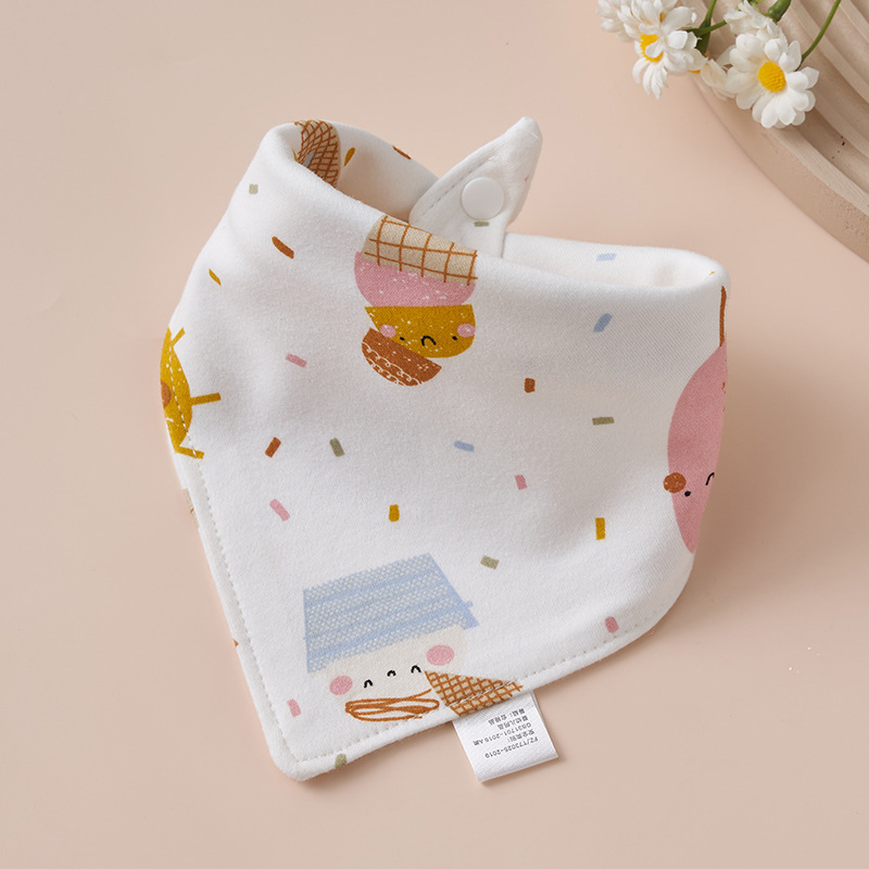 Baby algodón toalla de saliva toallas triangulares bebés recién nacidos anti-vomitación de leche buckle ultra suave buckle otoño invierno