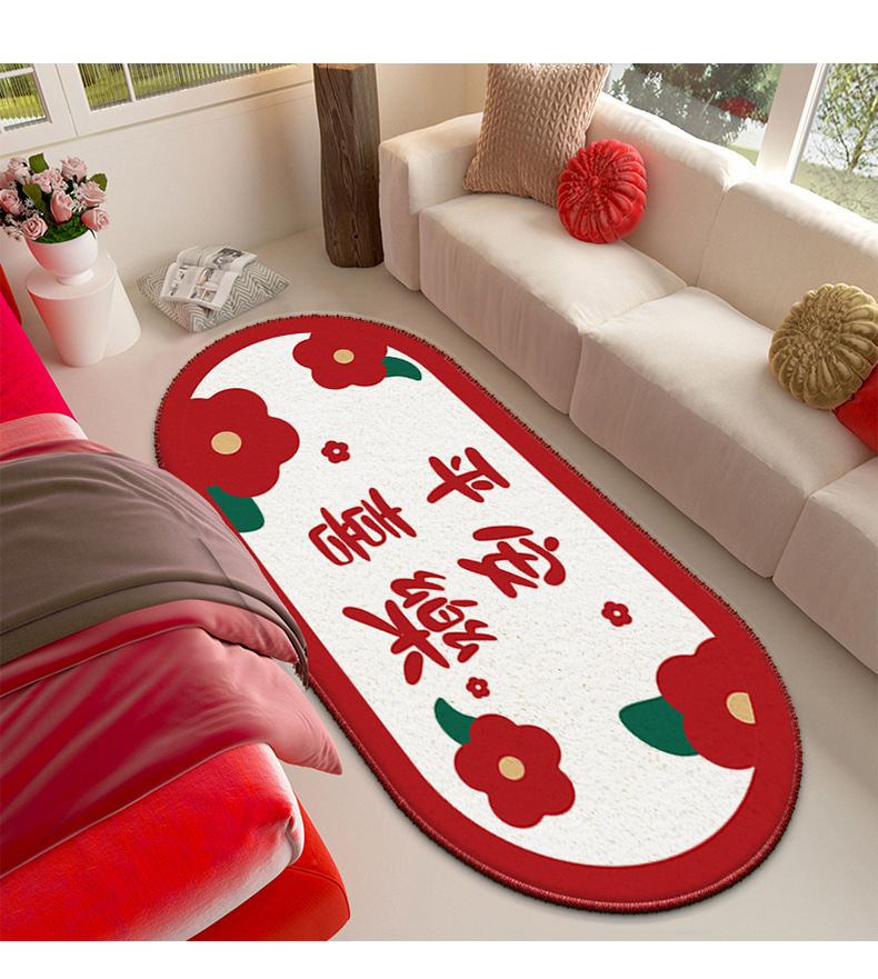 仿羊绒地毯,卧室床边毯,地毯地垫,毛绒地垫