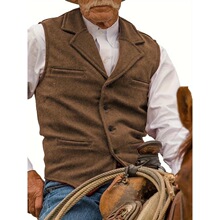 F 39251 Single Button Slim Leather Vest ����Ƥ���� �羳����
