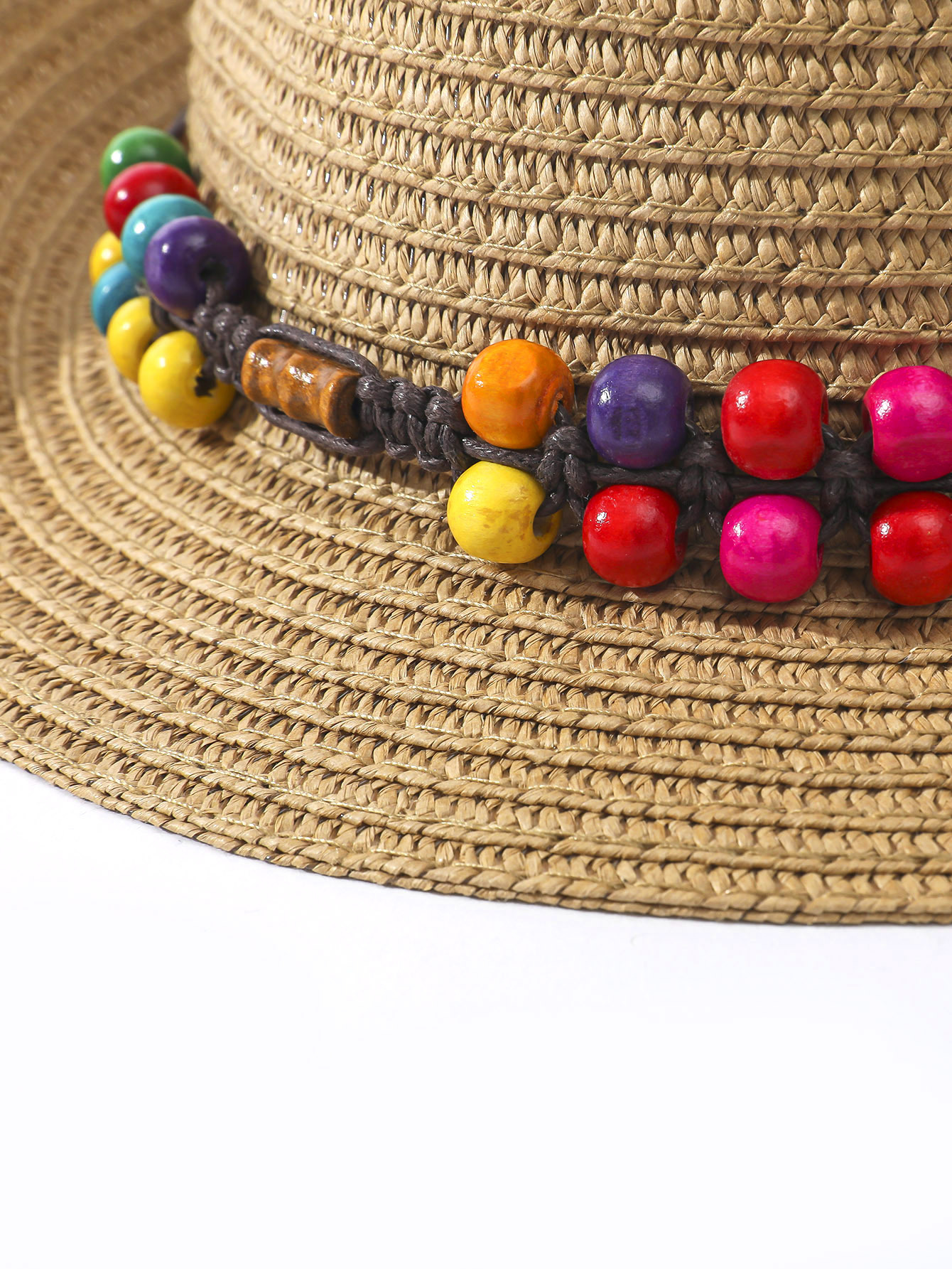 315g Weight Sun Hat, Straw Hat Hats Type Holiday, Beach Occasion Straw Material Geometric Pattern Summer Season Women's Gender Vacation, Classic Style Style Curved Eaves Rim Women's Vacation Classic Style Geometric Curved Eaves Sun Hat Straw Hat 20