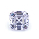 星耀宝石批发5A阿斯切白色锆石裸石戒面 正方倒角车平宝塔CZ皓石