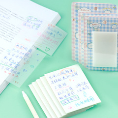 Insシンプルなネットレッドpet透明便箋は学生のメモを貼って、糊を裂くことができます。