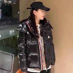 2025年新作Mブランド冬用ダウンコットンジャケット男女兼用越境貿易韓国版定番ゆったり厚手カップルコート