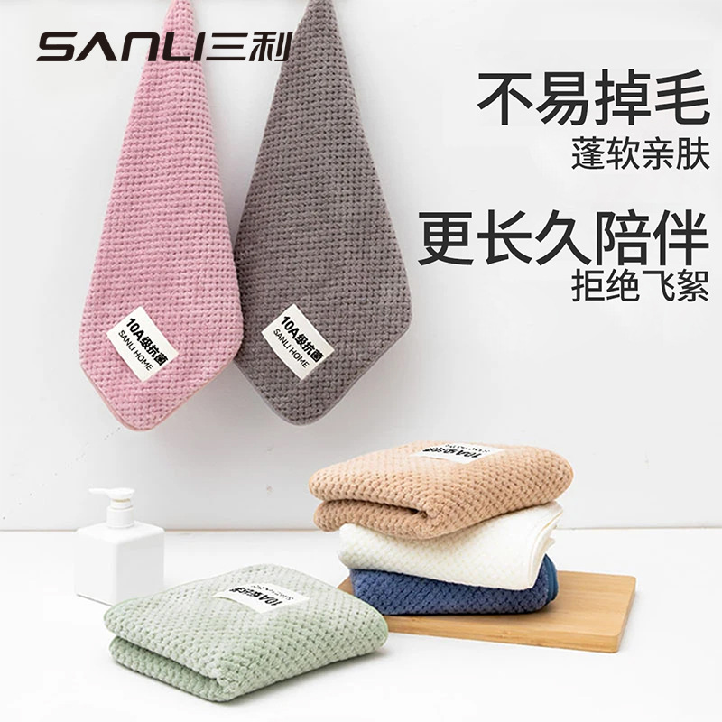 Sanli piña toalla suave no es fácil de caer el cabello toalla de baño de adultos toalla facial de coral toalla absorción de piel