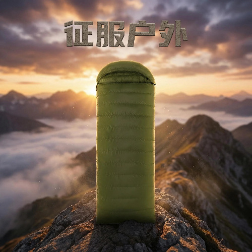 Sobre bolso de dormir pluma al aire libre a prueba de viento espesado viaje de emergencia caminata acampada certificación de comercio exterior transfronterizo portátil