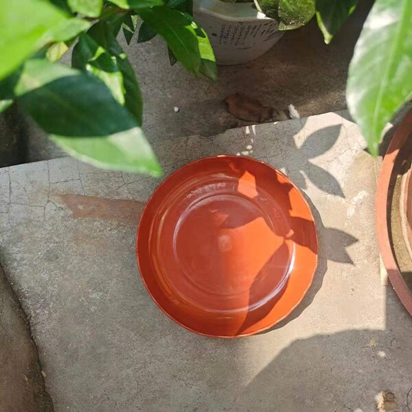 Flowerpot tray thickened wavy plastic basin tray water tray basin mat large tray flowerpot base bottom support