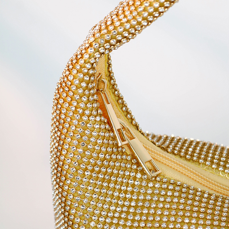 Women's Bag Large Capacity Handbag Underarm Bag Evening Bag Rhinestone 2024 New Style Stylist Shoulder Bag Cosmetic Bag_voghion.com