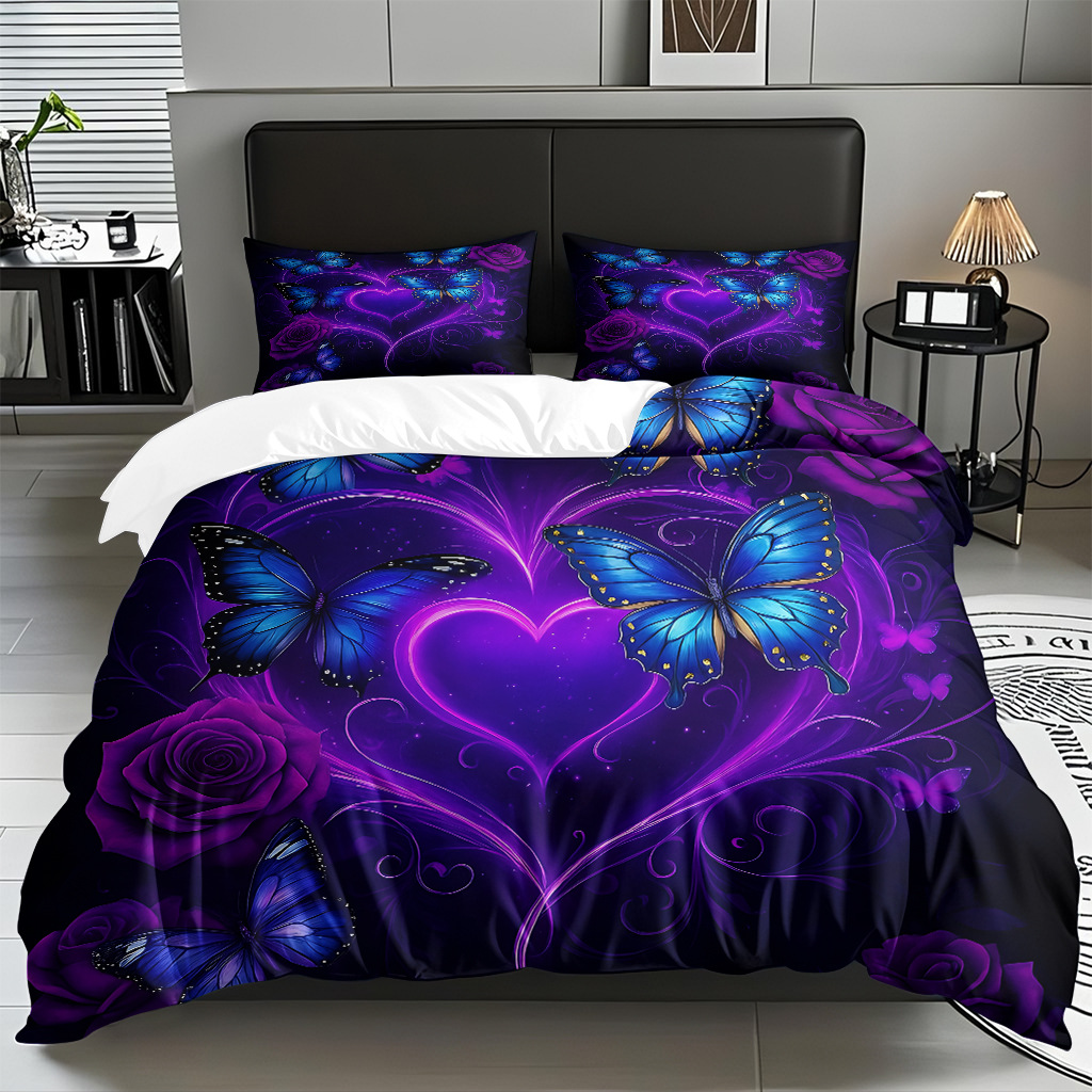 Su propia fábrica suministra directamente una variedad de colchas de impresión digital de mariposa. Comercio electrónico transfronterizo preferido para soportar el modo TEMU JIT.