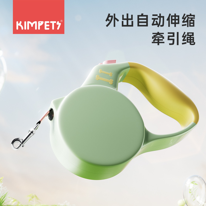 Correa retráctil automática para perros, cuerda para pasear perros pequeños y medianos, arnés para perros y gatos, cadena para cachorros Teddy, venta al por mayor transfronteriza