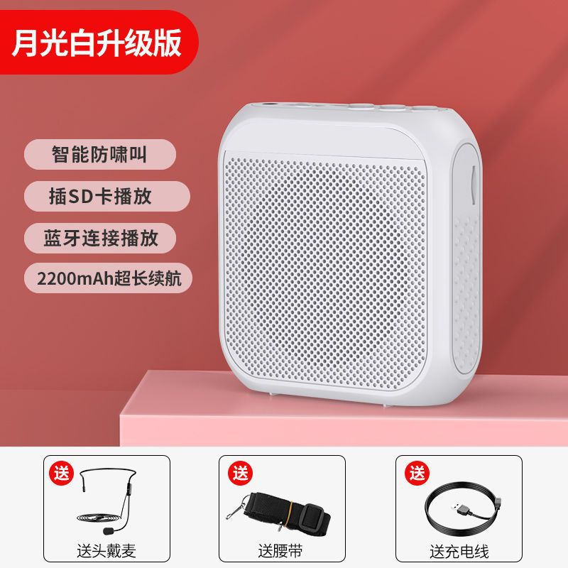 Megáfono Inalámbrico Bluetooth Portátil S17 de Plásticos para Profesores y Guías de Turistas