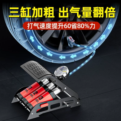 Hava nasosu – Car-mounted air pump, foot-operated