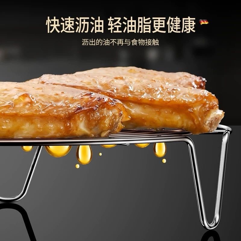 家用厨房不锈钢蒸格多功能加密蒸架空气炸锅烤架蒸馒头蒸蛋架蒸屉|undefined