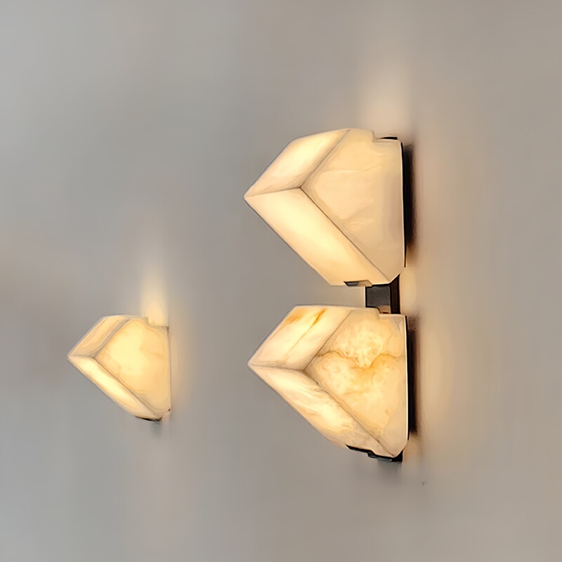 Modern Minimalist Imitation Marble Indoor Wall Lamp for Dining Room, Study, Corridor, Hotel, Guesthouse, Guest Room Background Wall Lamp