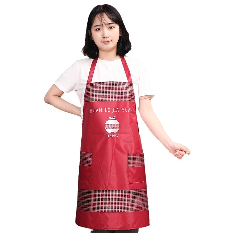 주방 어머니 27 실크 PVC 앞치마 방수 내유성 내마모성 남성용 및 여성용 가정용 주방 레스토랑 턱받이 로고 인쇄