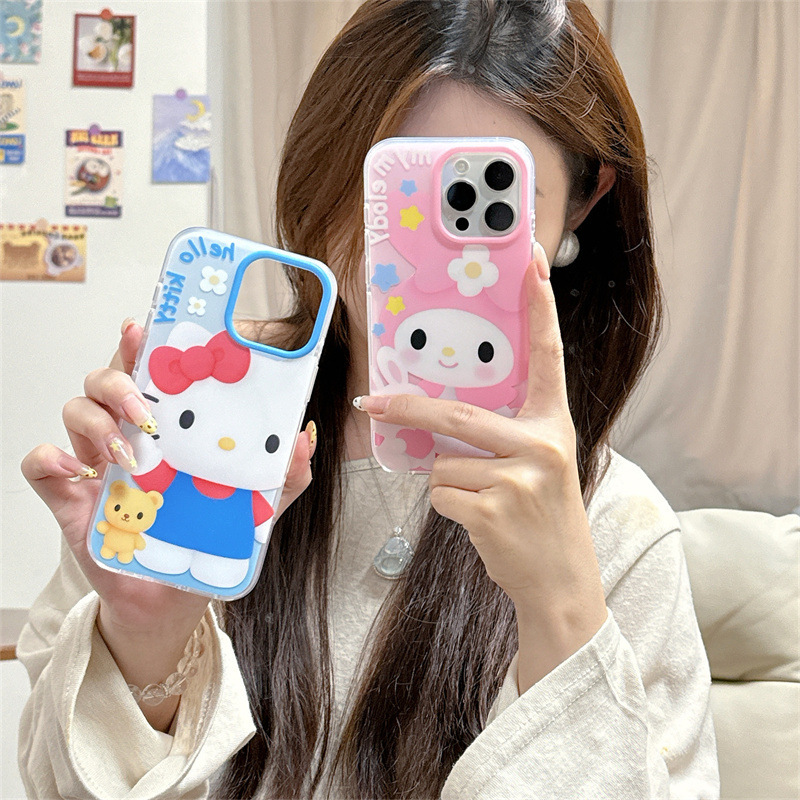 かわいい立体 KT メロディー磁気ホルダー iPhone16 Apple 15ProMax/14/13 携帯電話ケースに適しています|undefined