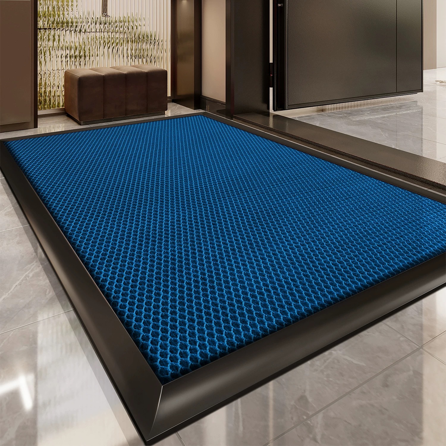 Alfombra de piso de entrada de alta calidad, alfombra roja antideslizante de puerta de entrada de la casa, alfombra roja antideslizante de la casa