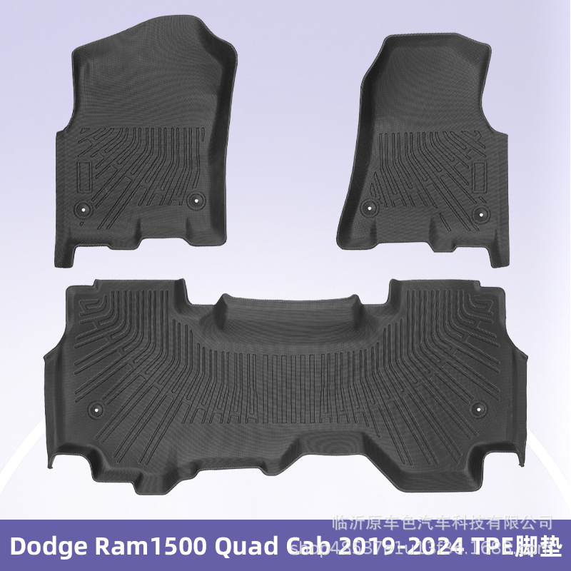 Para Dodge Ram1500 Quad Cab 2019 - 2024 3D TPE para todo el tiempo