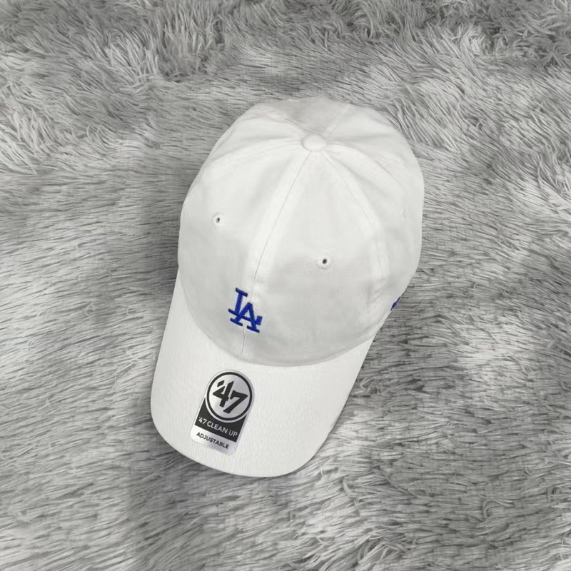 47 sombrero de la marca pequeña tapa blanda estándar LA gorra de béisbol NY gorra de pico para hombres y mujeres casual todo partido sombrero para el sol ajustable