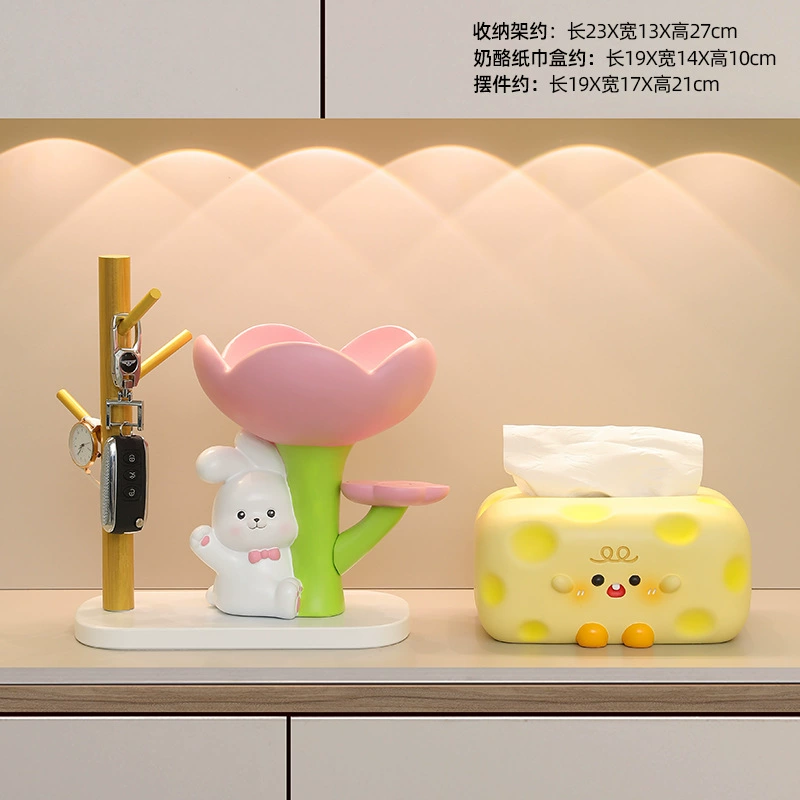 Accessory, cute storage system for keys, rabbit, decorations, Birthday gift