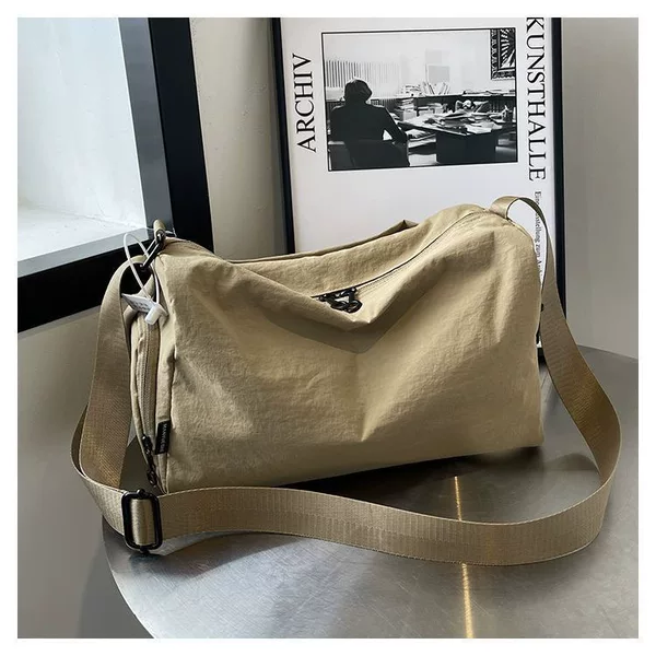 Cross-Border Fashion New Large Bag, Niche Shoulder Bag, Unisex Multifunctional Storage Travel Bag, Casual Crossbody Bag