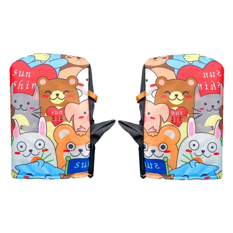 Чехол на электрическую ручку, зимний теплый водонепроницаемый аккумулятор, мотоциклетные перчатки, лобовое стекло, утолщенная флисовая подкладка, защита рук от дождя и хлопка