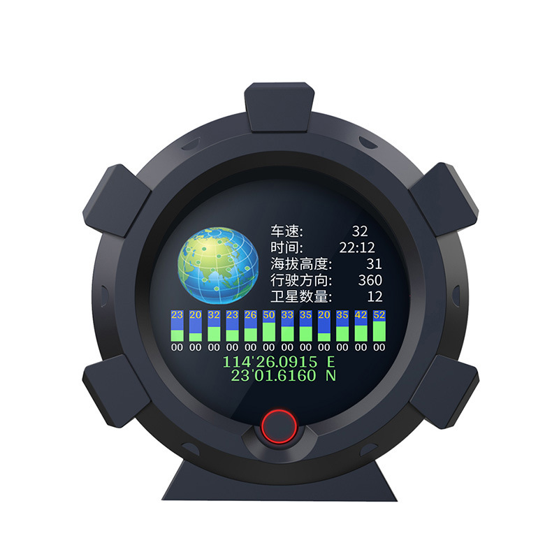 Car inclinometer, vehicle-mounted altimeter, electronic compass, GPS level meter, high-precision outdoor head-up display