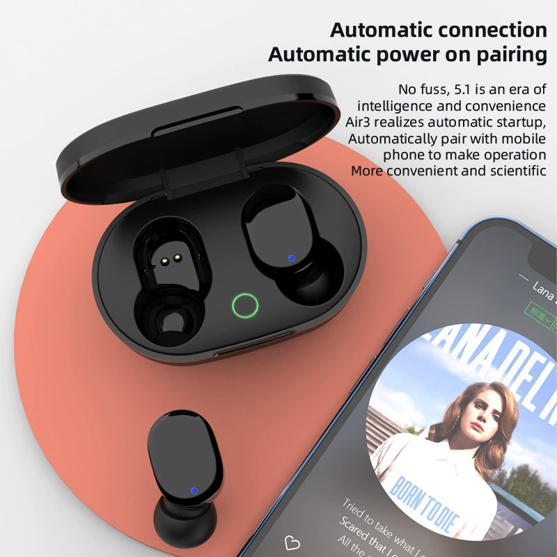 Беспроводные наушники Air3 Bluetooth, иностранная торговля частная модель, двойное ухо, мини-вкладыш -в-ухо, универсальные беспроводные наушники Bluetooth