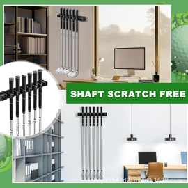 木制高尔夫球杆壁挂支架高尔夫球杆挂架带螺丝墙面展示架