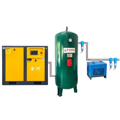 Hava kompressorları Compressor 7.5Kw11Kw15Kw22Kw37Kw Screw Type - frequency-conversion-11kw-gas-storage-tank-cold-dryer