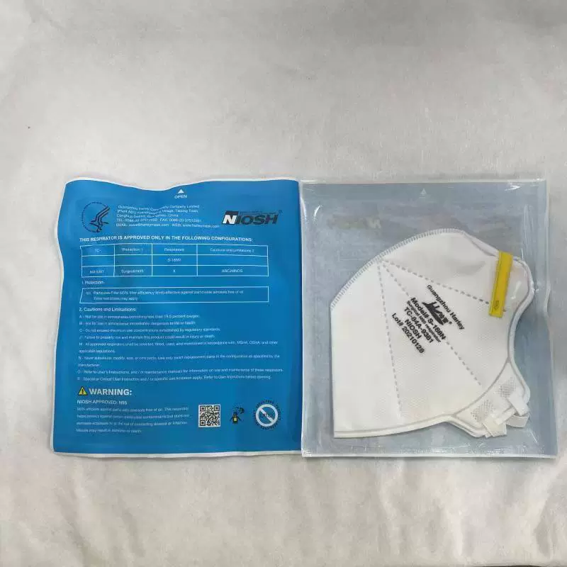 NIOSH标准N95口罩头戴式白色防尘防雾霾3d立体进口美国口罩欢迎订