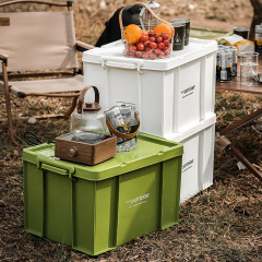 屋外収納ボックス大容量 Duopai インダストリアルスタイル収納ボックス肥厚プラスチックコンビネーションキャビネットリビングルームコーヒーカーマウント
