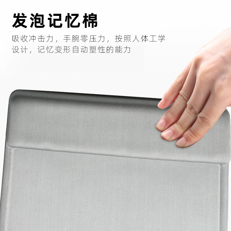 Espuma de memoria pulsera teclado pad al por mayor aplicable iPad teclado Oficina teclado inalámbrico PU antideslizante imprimible LOGO