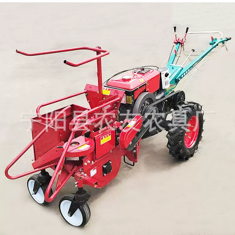 玉米收获割台单行玉米收获机手扶车前置玉米收割机