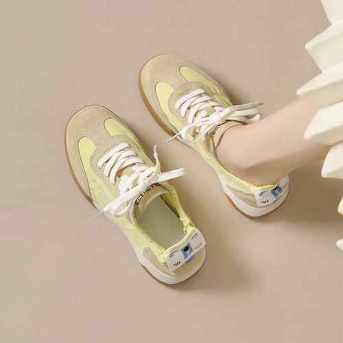 Women's Air Gan Training Shoes 2025 Spring Summer Trendy Thick Sole Versatile White Casual Sports Shoes