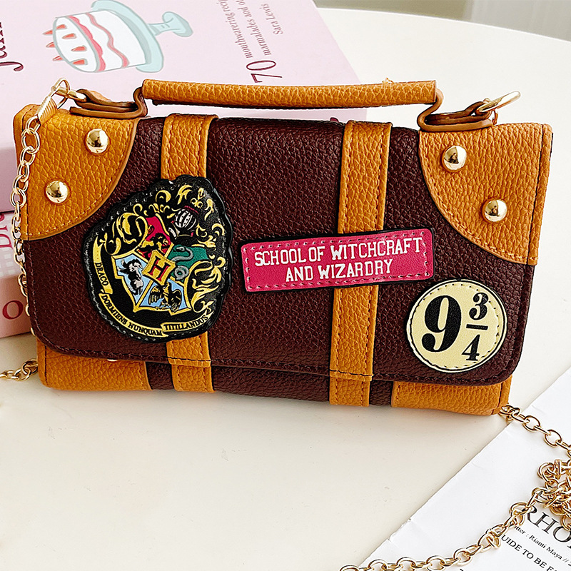 커피색 & 오렌지색 조합 싱글 체인