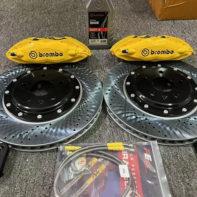 Brembo Brake Caliper Modified F50 Gt6 Ap9040 Archimedes 8N9N10 Piston Set (Brake caliper cover) - brembo-f50-four-piston-front-wheel-pair