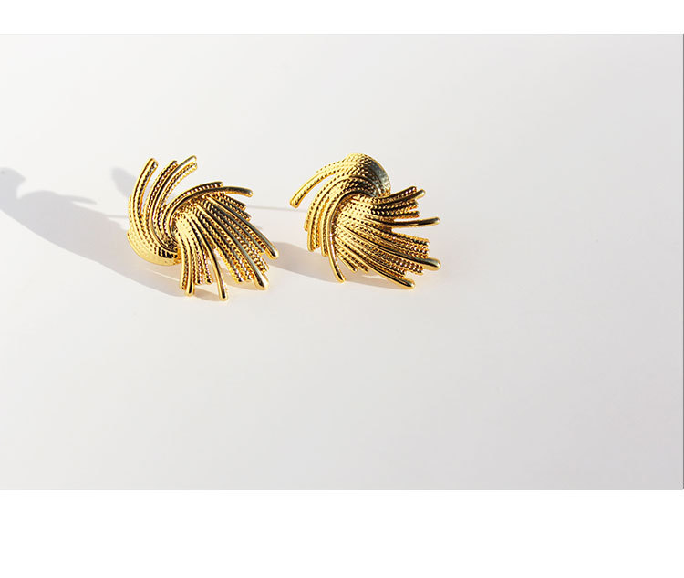 Fashion Solid Color Copper Plating Ear Studs 1 Pair