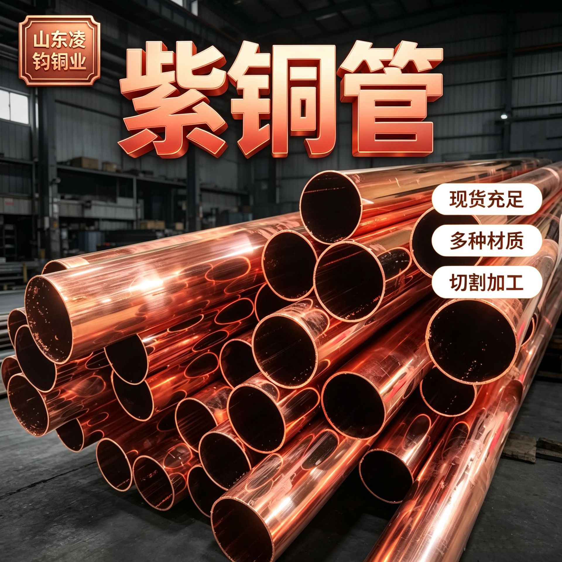T2紫铜管盘管 空心厚薄壁铜管制冷设备用红铜管导电接头管紫铜管
