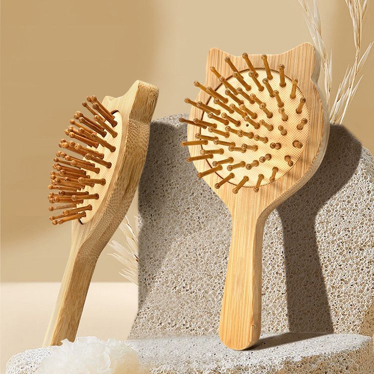 Transfronterizo pelo peine pelo de bambú cojín de aire de madera peine regalo cuidado Shunfa masaje peine portátil Comercio exterior Exportación