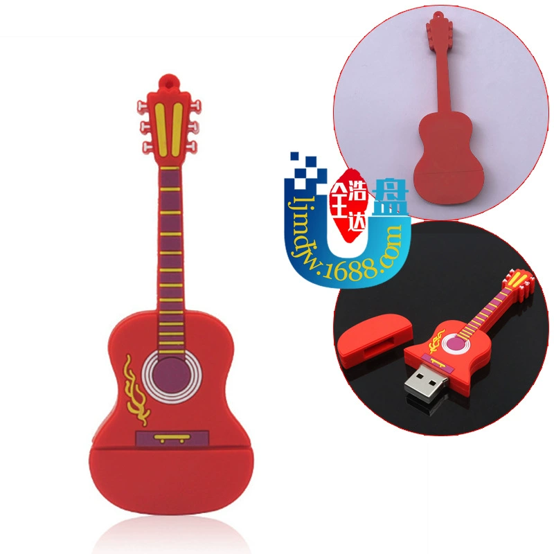 Картинка USB-флешка, музыкальные инструменты, электронная скрипка ПВХ, гитара, микрофон, классическое пианино, 64Гб, подарок на день рождения