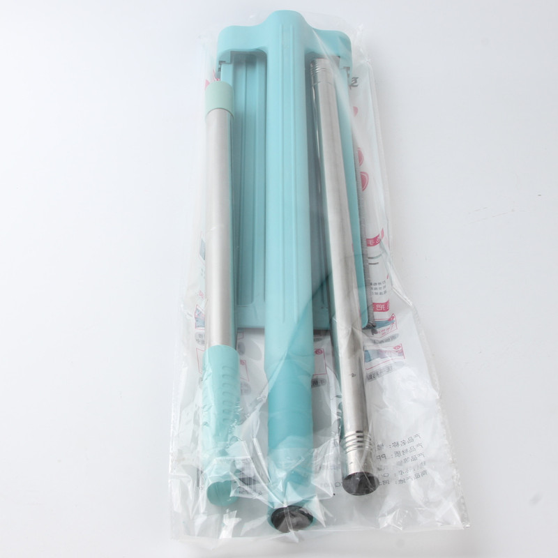 Stainless Steel Rod Floor Mop Dust Mop Suction Flat Mop 10 Yuan Store Household Daily Necessities Wholesale