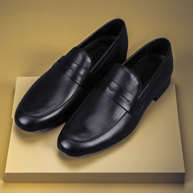 New Trendy Breathable Comfortable Casual Fashion Soft Sole Wear-Resistant Pointed Classic Men's Leather Shoes Trendy Shoes