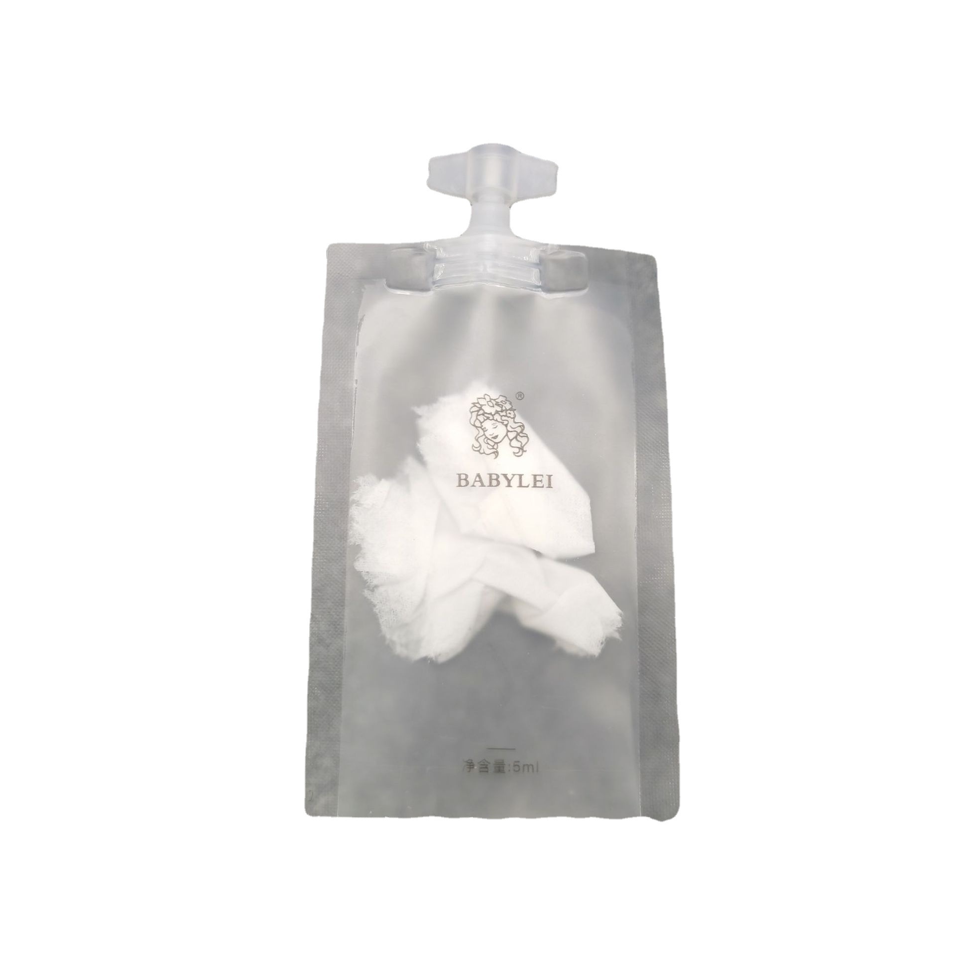 定制 乳液分裝袋現貨5ml磨砂透明小吸嘴袋化妝品旅行便攜分裝袋