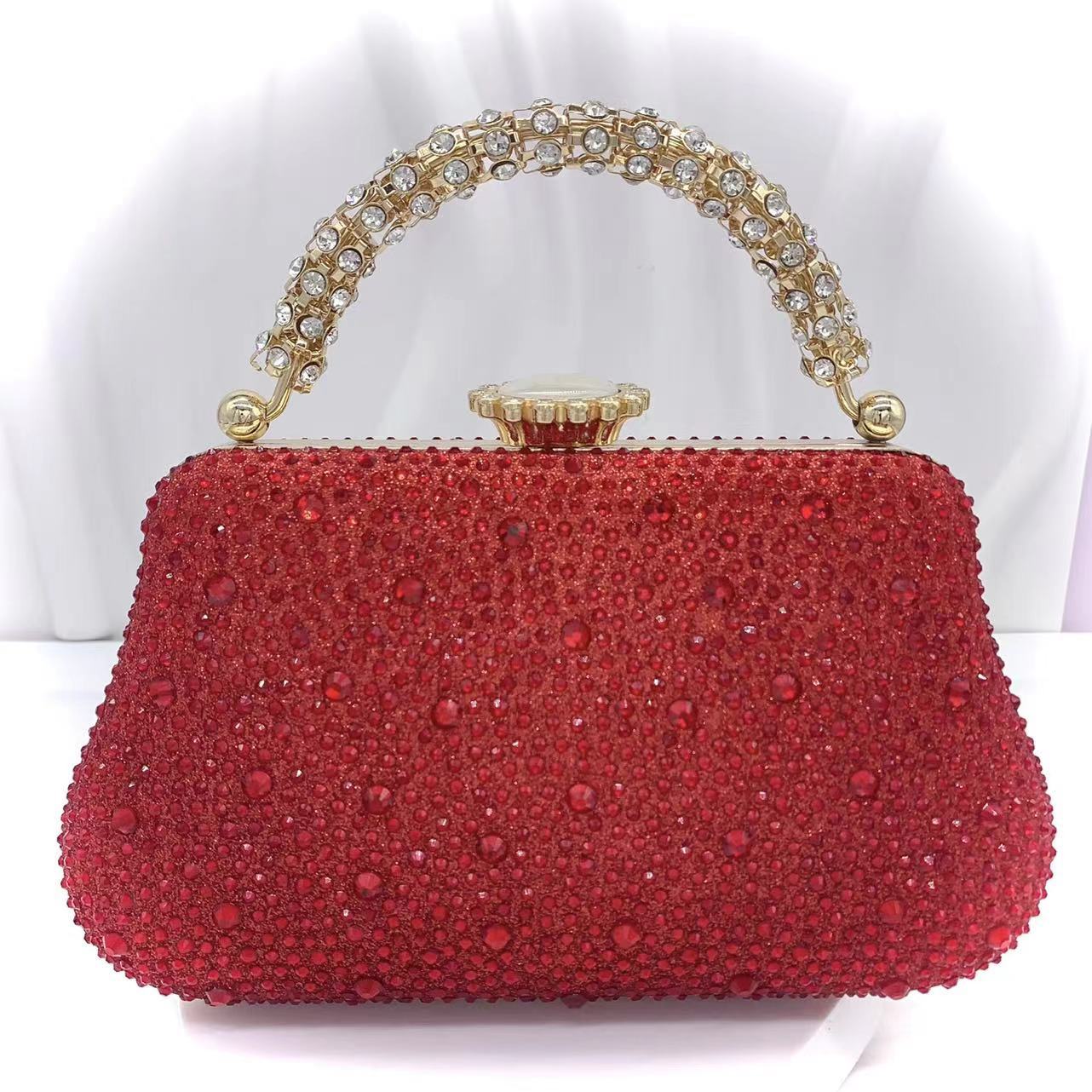 Clutch gioiello donna con strass per matrimonio e sera_voghion.com