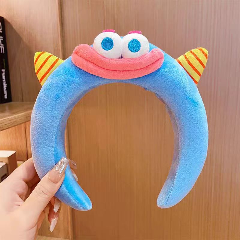 かわいい漫画のヘッドバンド、面白い鯉恐竜の頭飾り、超かわいいサメのヘッドバンド、大人と子供向けの写真撮影用のヘアピン|undefined